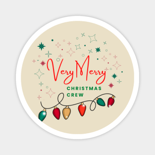 Very Merry Christmas Crew Magnet